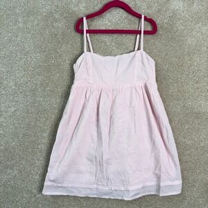 MOOLOOLA Dress Kid's 10 Pink Cotton Smocked Back Spaghetti Strap Summer Boho